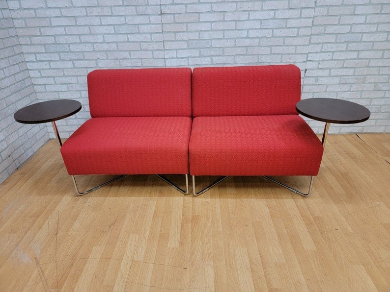 Mid Century Modern Modular Lounge with Movable Side Table by Bernhardt Designs - Set of 2 (1 of 8)