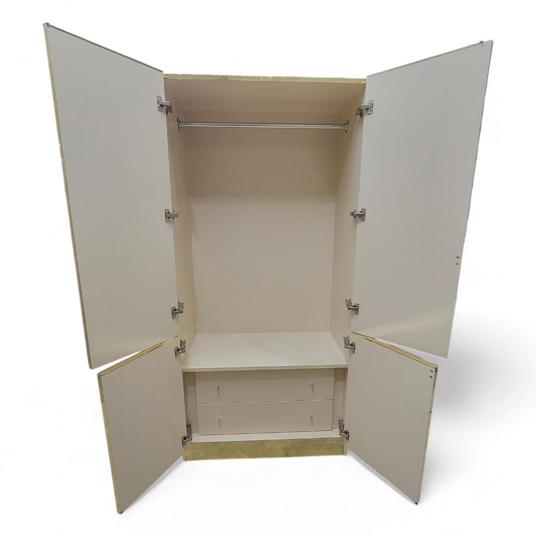 MCM Bronze Mirrored and Brass Bedroom Set by Ello - 4