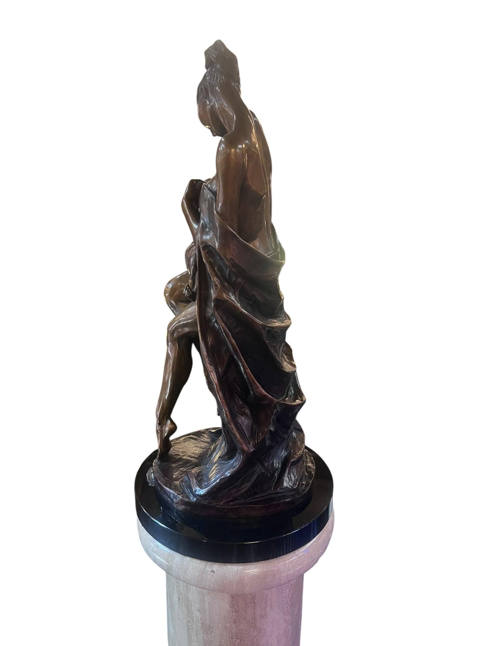 Vintage Mother and Child Bronze SculptureBy Rebecca Ghiglieri - 4