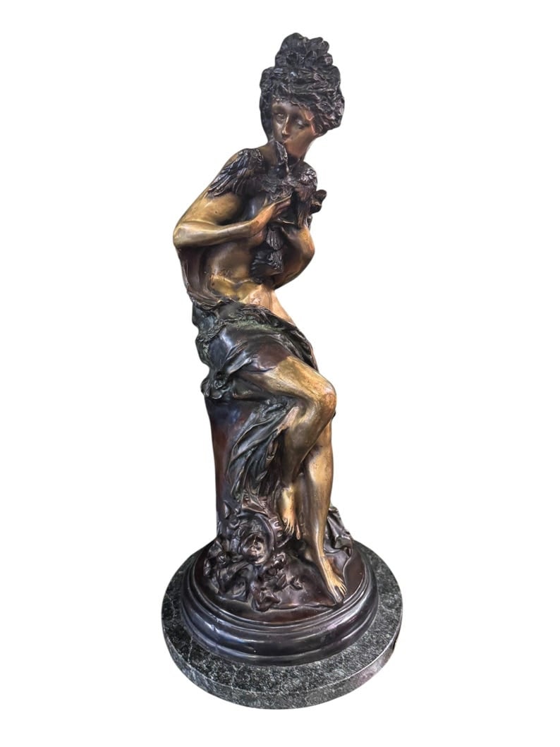 Antique Bronze Figural Sculpture by Emmanuel Villanis (1 of 8)