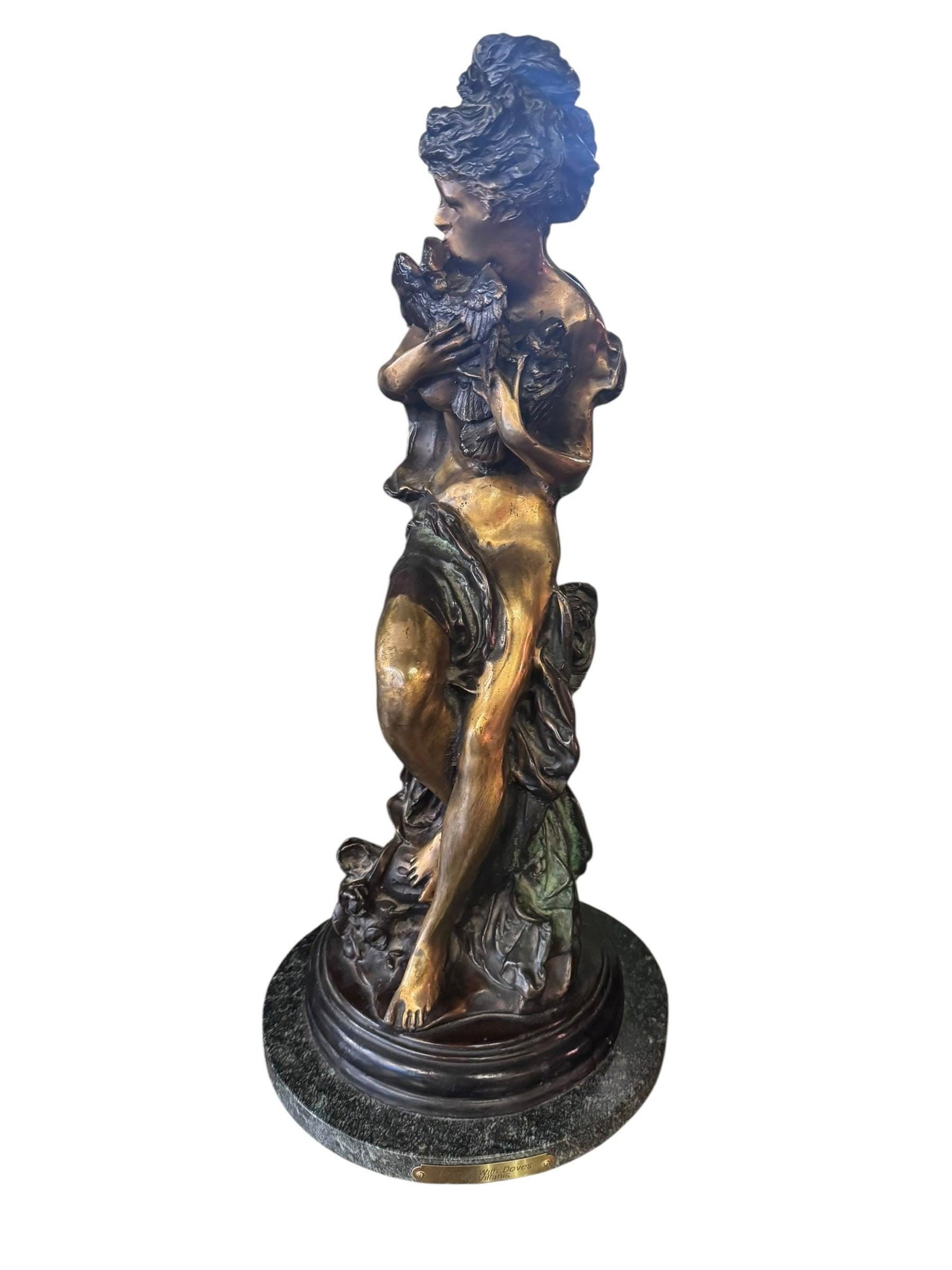 Antique Bronze Figural Sculpture by Emmanuel Villanis - 4