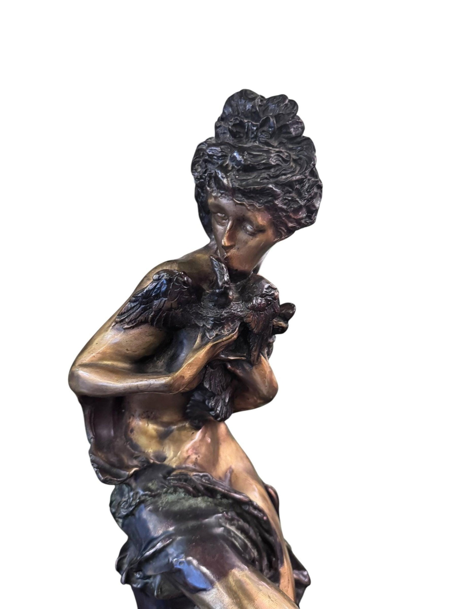 Antique Bronze Figural Sculpture by Emmanuel Villanis - 8