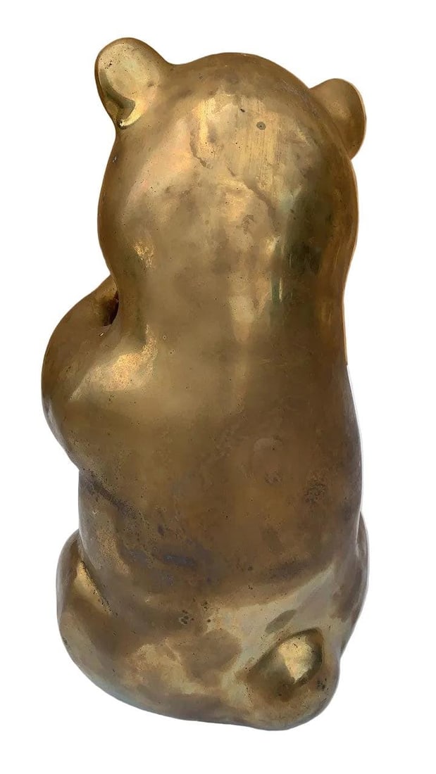 MCM Brass Panda Statue Figurine - 4