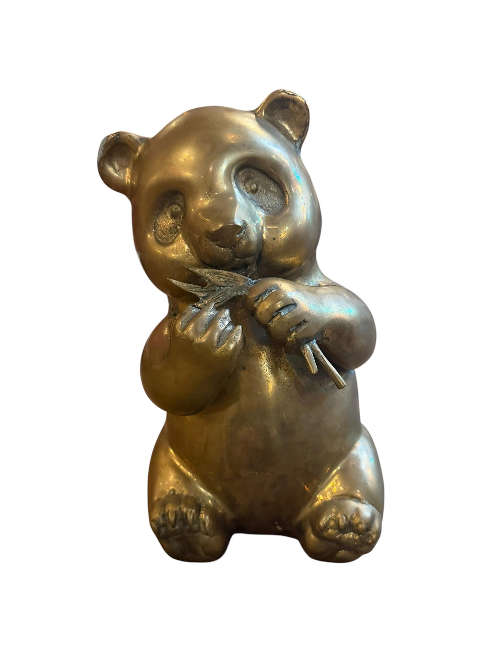 MCM Brass Panda Statue Figurine - 8