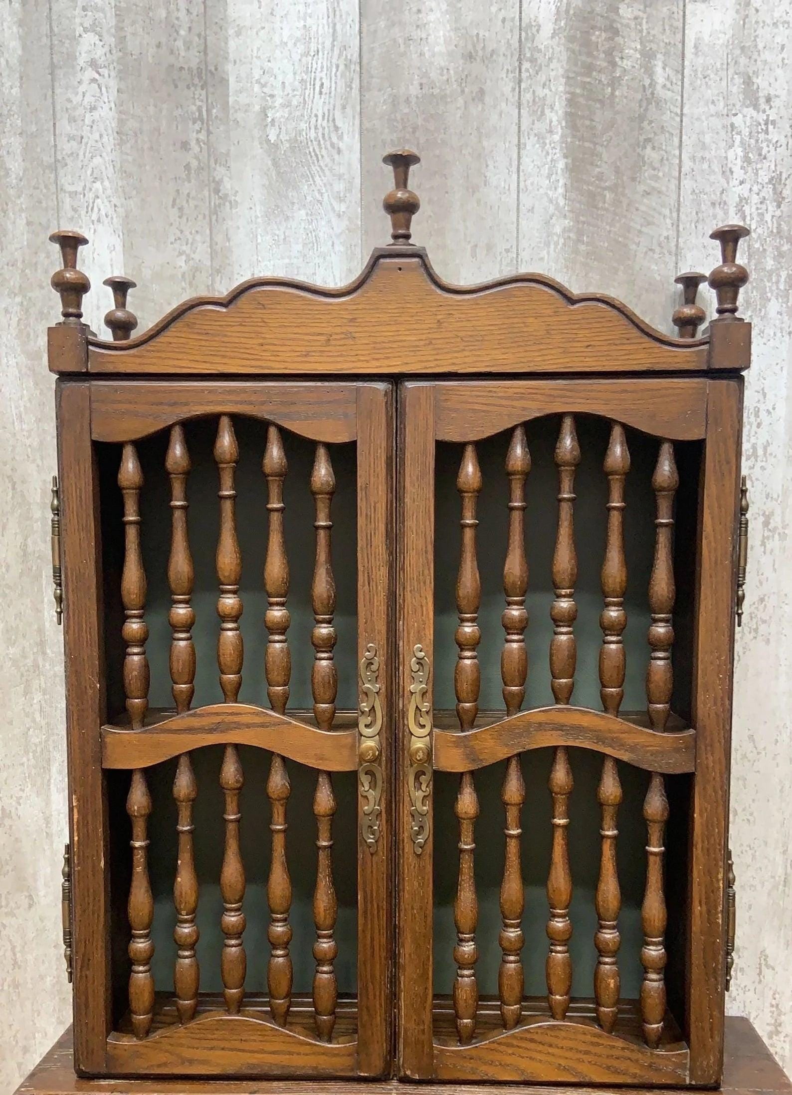 Vintage Carved Wall Hanging Shelving Unit - 6