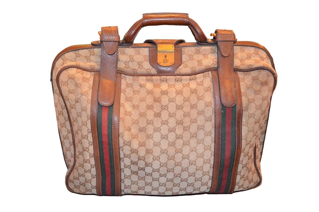 Vintage Gucci Traveling Bag Luggage - 2