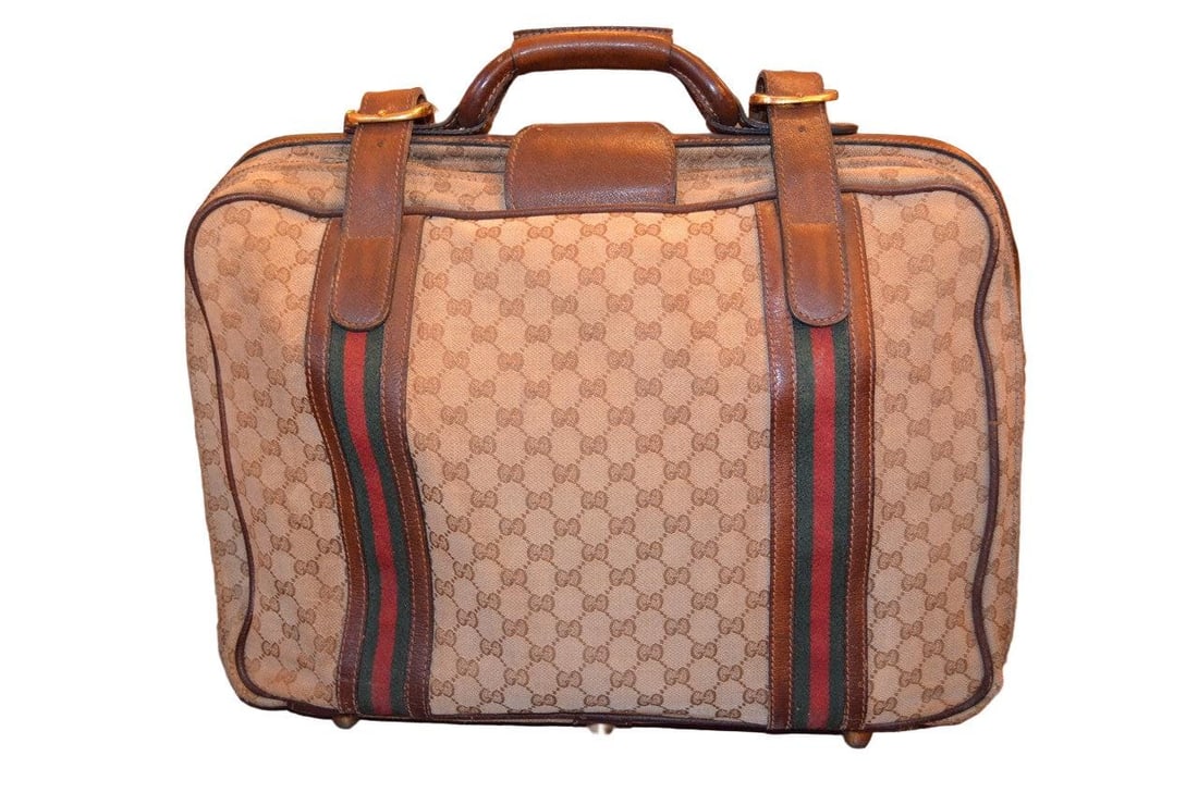 Vintage Gucci Traveling Bag Luggage - 3