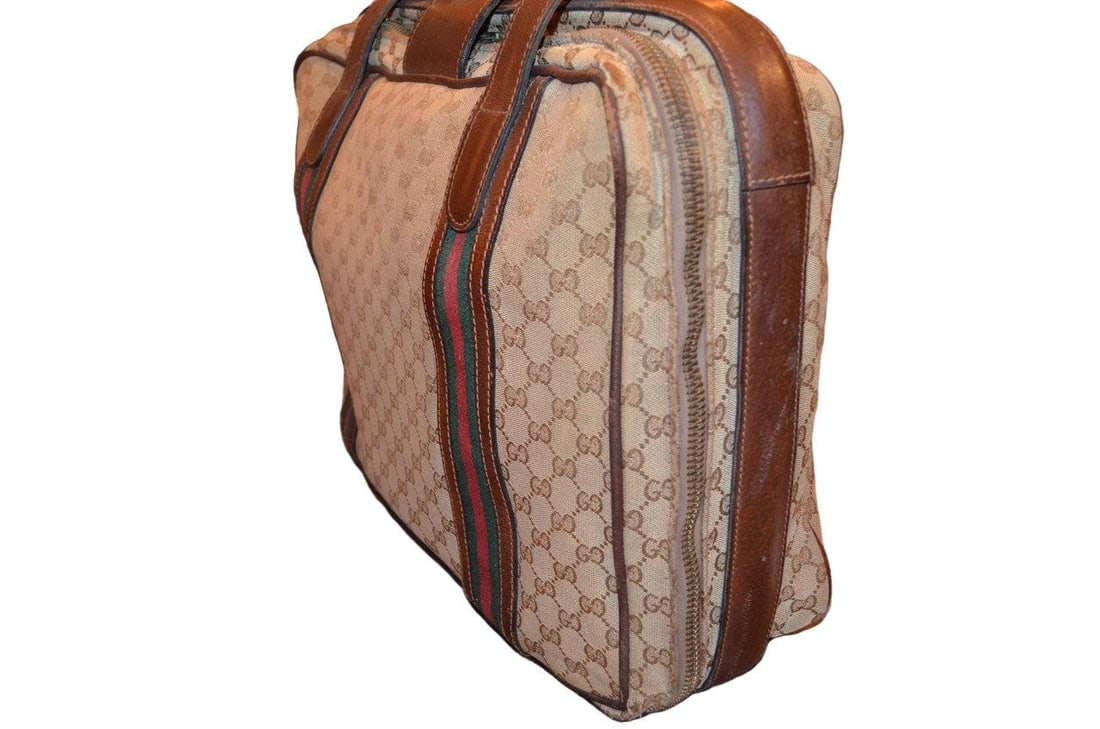 Vintage Gucci Traveling Bag Luggage - 4