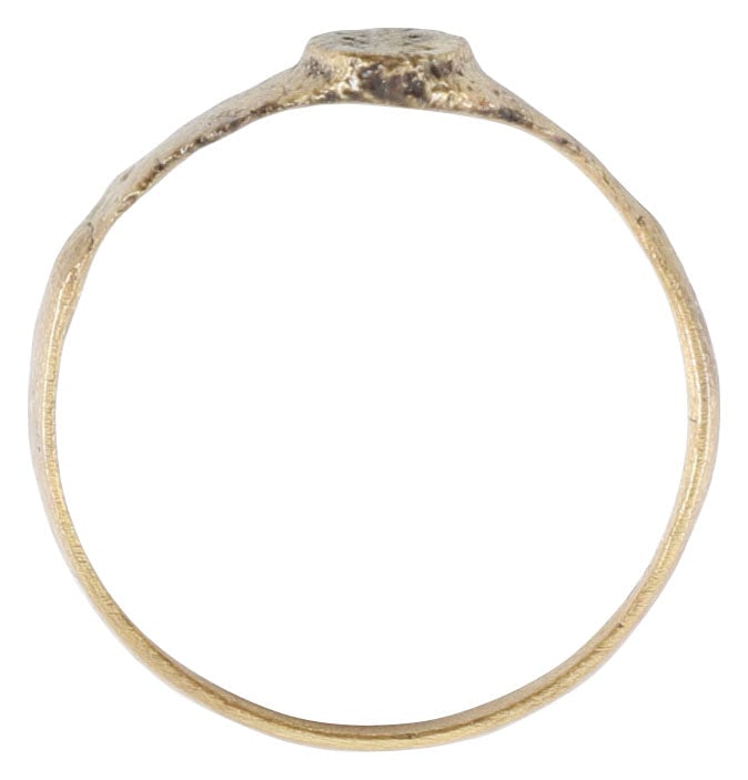 MEDIEVAL ENGLISH MAN'S RING C. 12TH-15TH CENTURY AD, SIZE 11 - 2