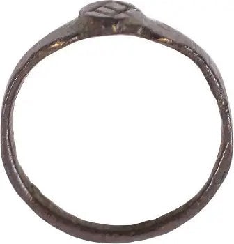 MEDIEVAL EUROPEAN WOMAN'S RING, SIZE 1 3/4 - 2