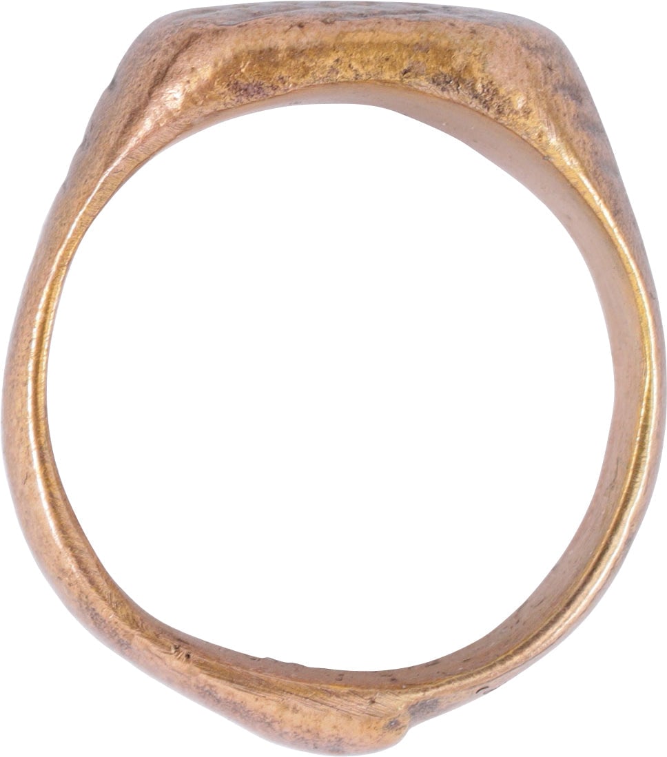 MEDIEVAL EUROPEAN MAN'S RING, SIZE 7 - 2