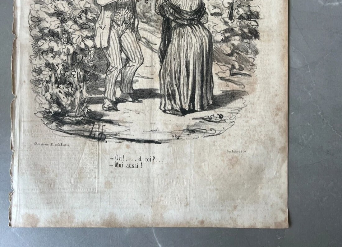 Daumier - Tout ce qu'on voudra, Moi aussi - Antique Print 19th century - 4