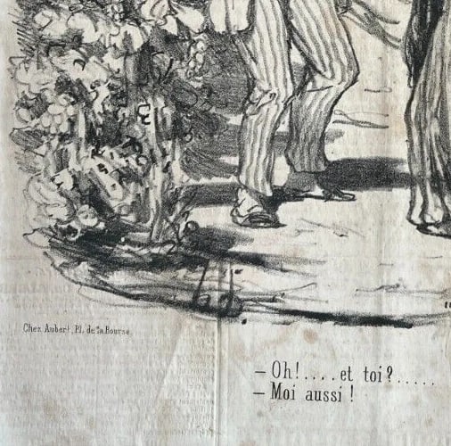 Daumier - Tout ce qu'on voudra, Moi aussi - Antique Print 19th century - 6