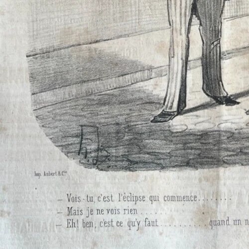 Daumier - Tout ce qu'on voudra, Eclipse - 19th century Antique Print - 6