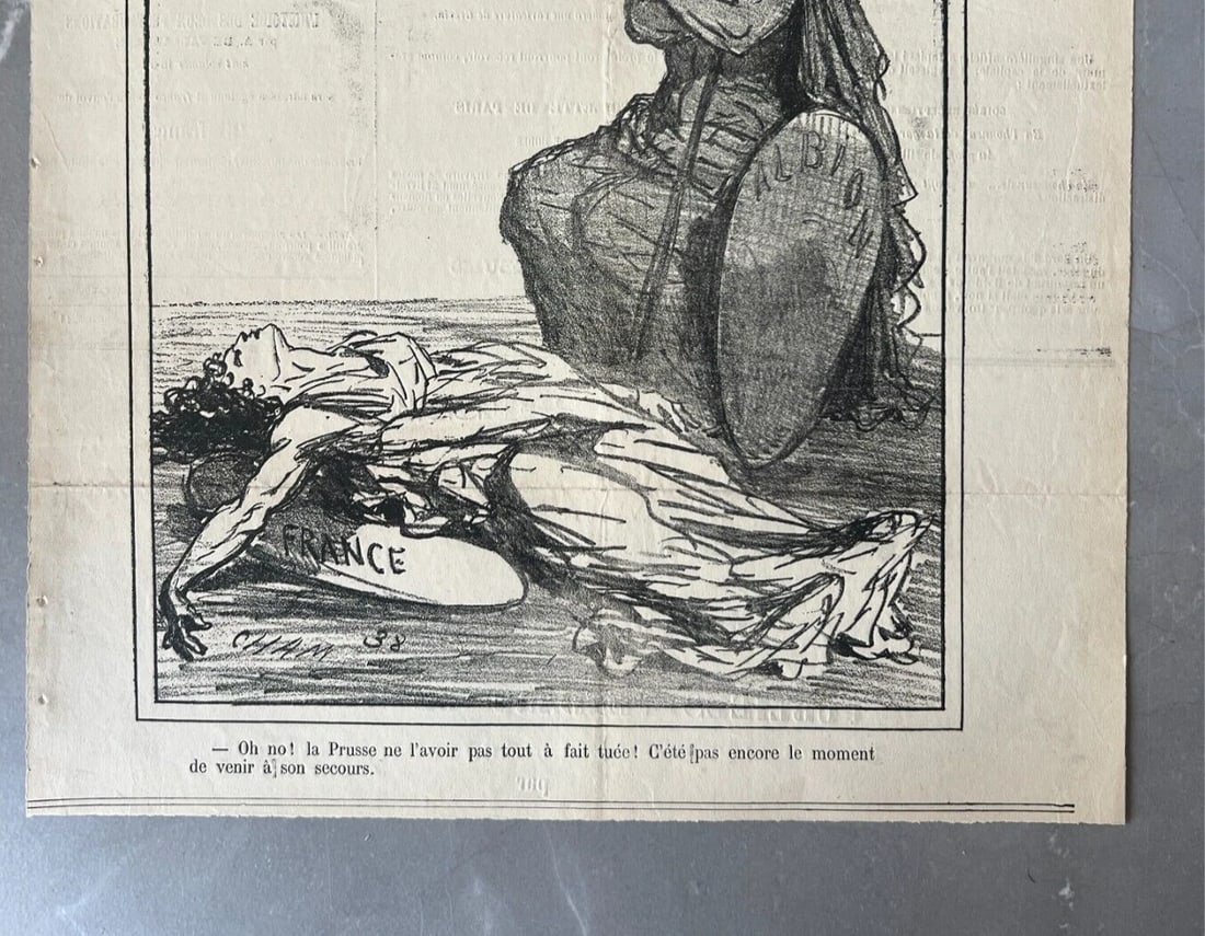 Antique Print 19th century Cham, Prusse Apres le Siege 1838 - 4