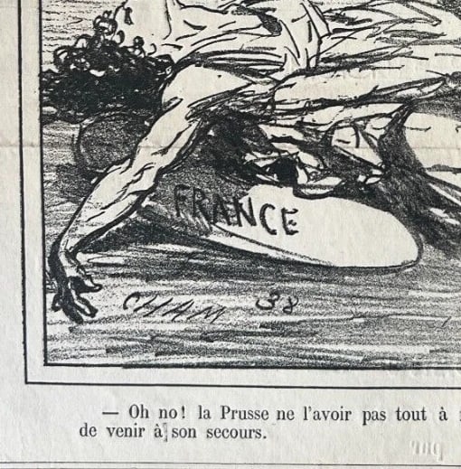 Antique Print 19th century Cham, Prusse Apres le Siege 1838 - 6