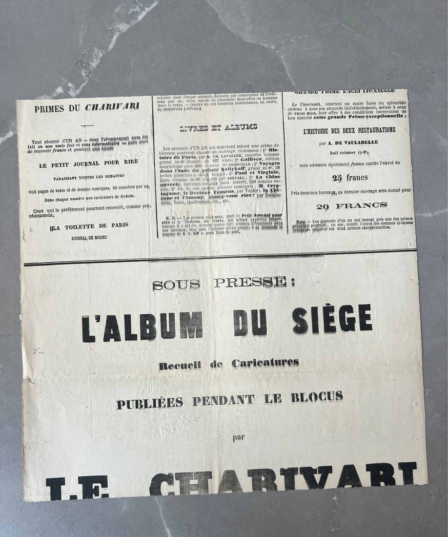 19th century Cham, Cherche un autre Perchoir, Apres le Siege 1829 Antique Print - 8