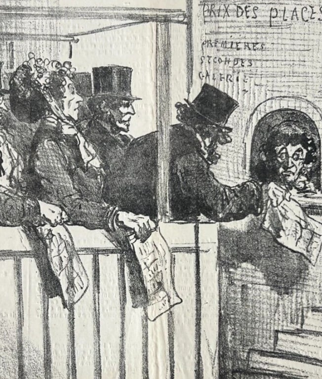 19th century Cham, Reouverture des Theatres Apres le Siege Antique Print - 5