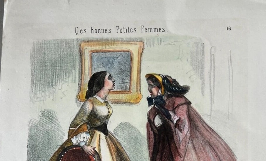 Antique Print 19th century Caricature People Jules Jean Antoine BARIC (1825-1905 - 5