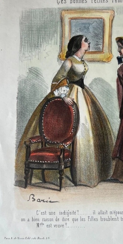 Antique Print 19th century Caricature People Jules Jean Antoine BARIC (1825-1905 - 6