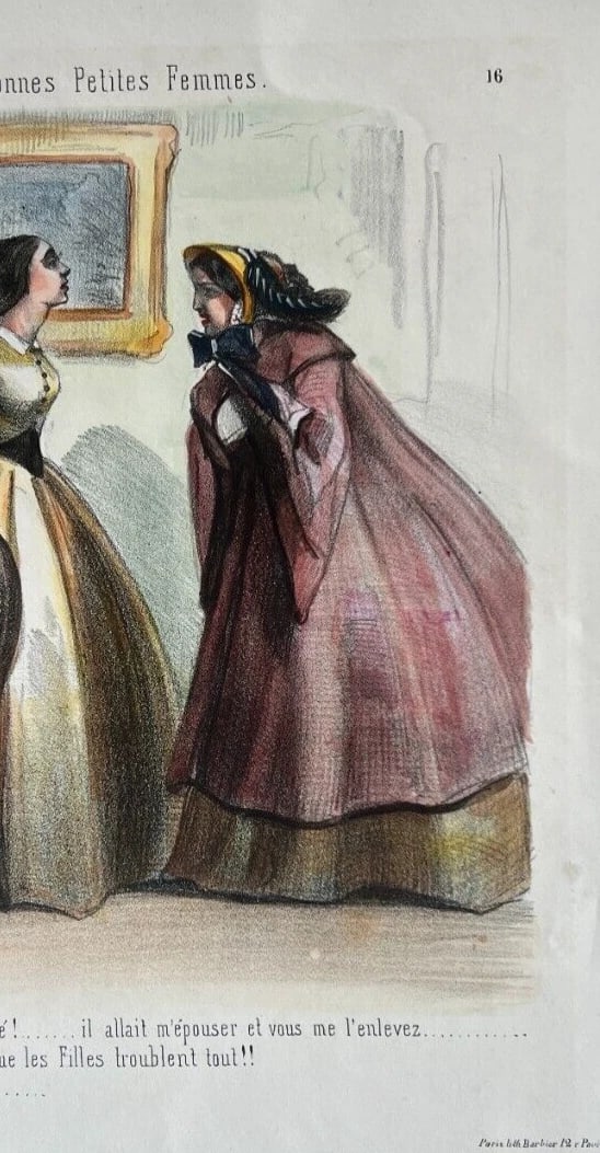 Antique Print 19th century Caricature People Jules Jean Antoine BARIC (1825-1905 - 7