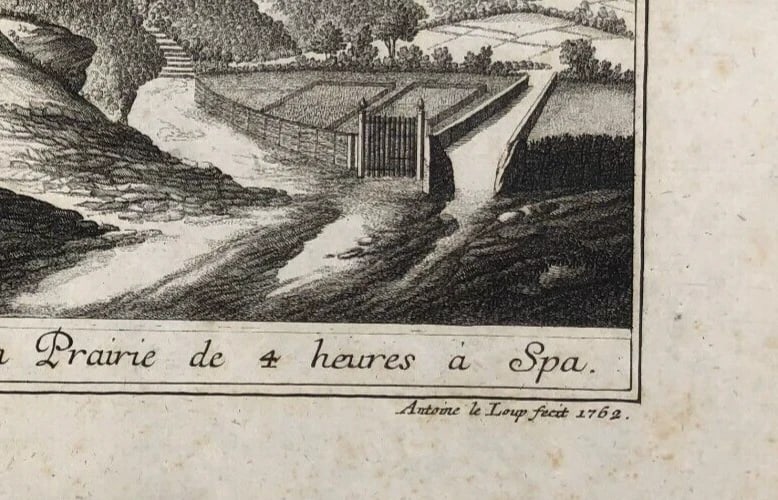 Antoine LE LOUP 1730-1820 - Landscapes, River - Antique Original Etching - 9