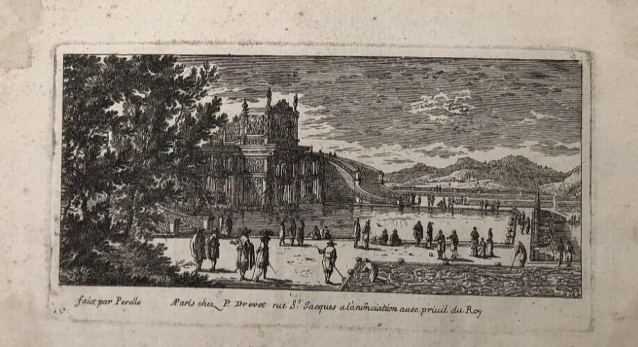 Gabriel PERELLE 1604-1677 - Landscapes River - Antique Original Etching - 5