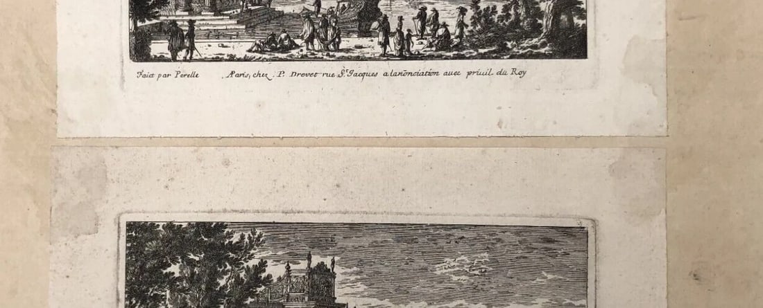 Gabriel PERELLE 1604-1677 - Landscapes River - Antique Original Etching - 7