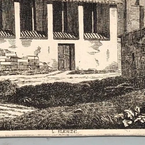 1832 Porta Asinaria, Ricciardelli Luigi - Antique Original Etching - 3
