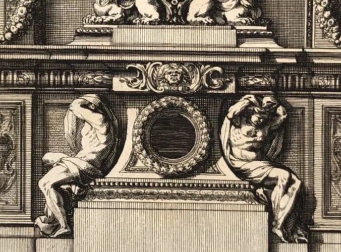 Jean Le Pautre (1618–1682) Architecture, Sculpture Antique Etching Original - 4