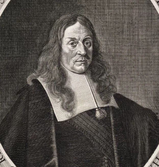 Man Portrait, Henricus Marcus, Georg Schultz Antique Etching Original - 3