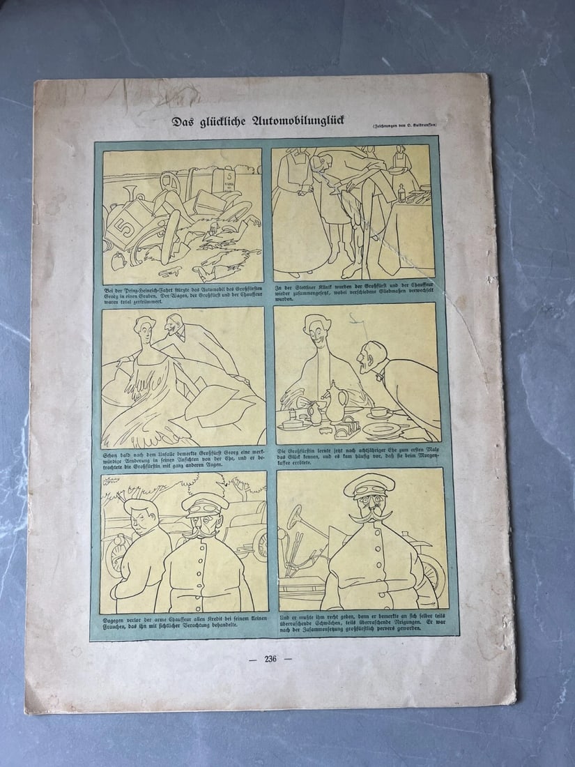 Antique Magazine, Der Wettbewerb um Englands Gunst Simplicissimus 1908 - 2
