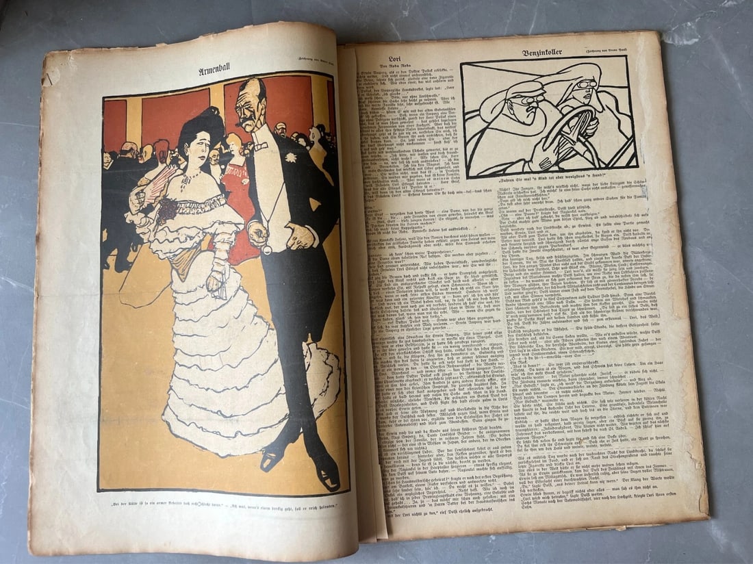 Antique Magazine, Der Wettbewerb um Englands Gunst Simplicissimus 1908 - 4