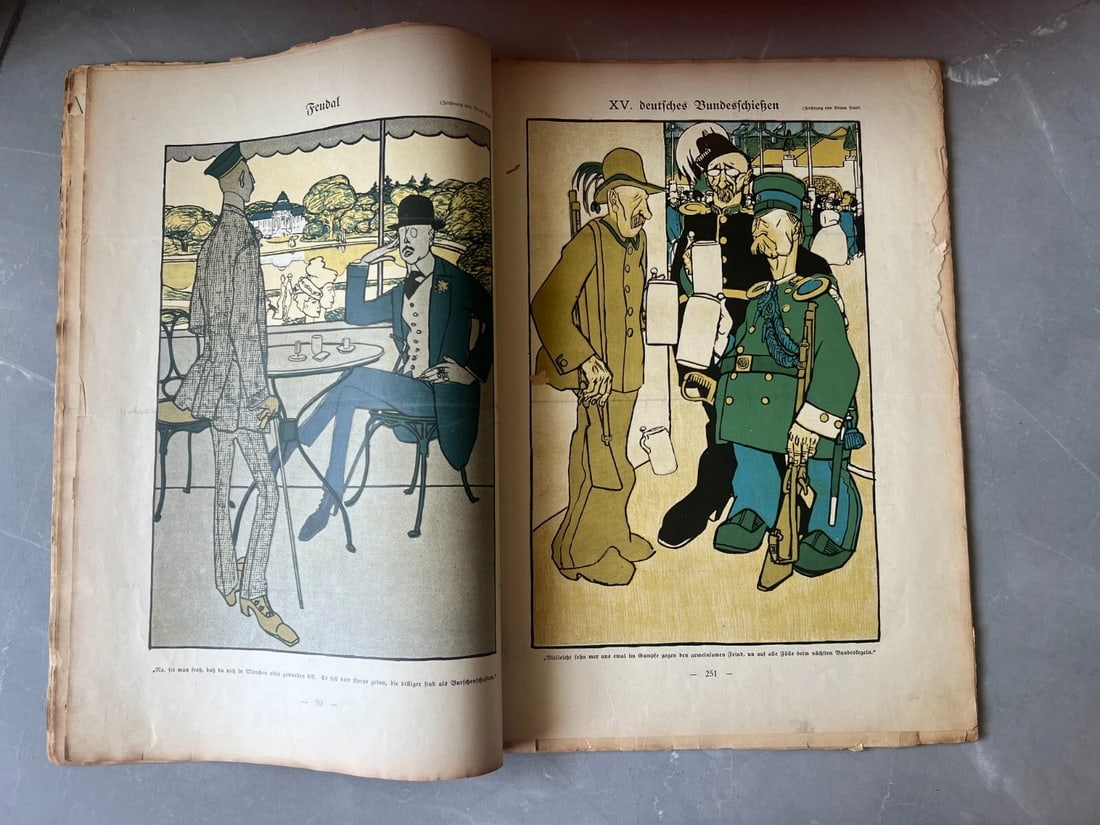 Antique Magazine, Der Wettbewerb um Englands Gunst Simplicissimus 1908 - 5