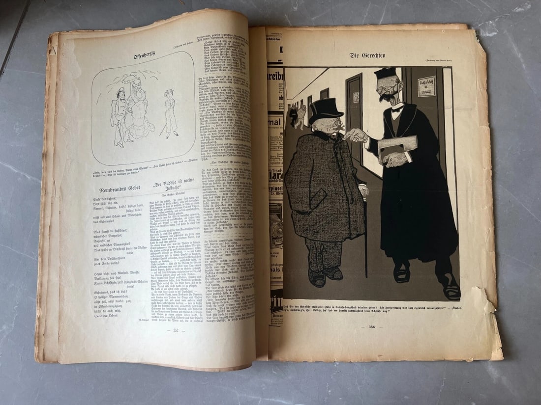 Antique Magazine, Der Wettbewerb um Englands Gunst Simplicissimus 1908 - 6