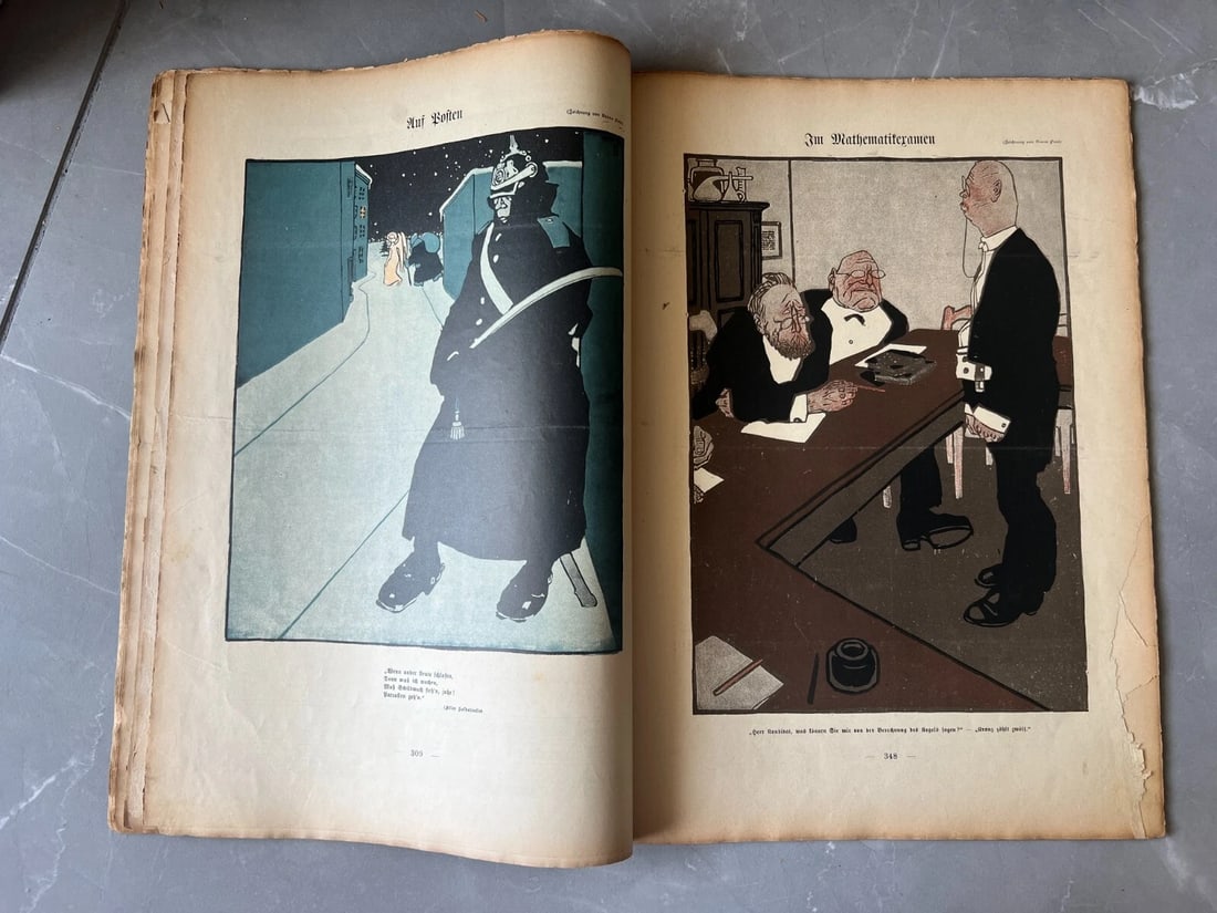 Antique Magazine, Der Wettbewerb um Englands Gunst Simplicissimus 1908 - 7
