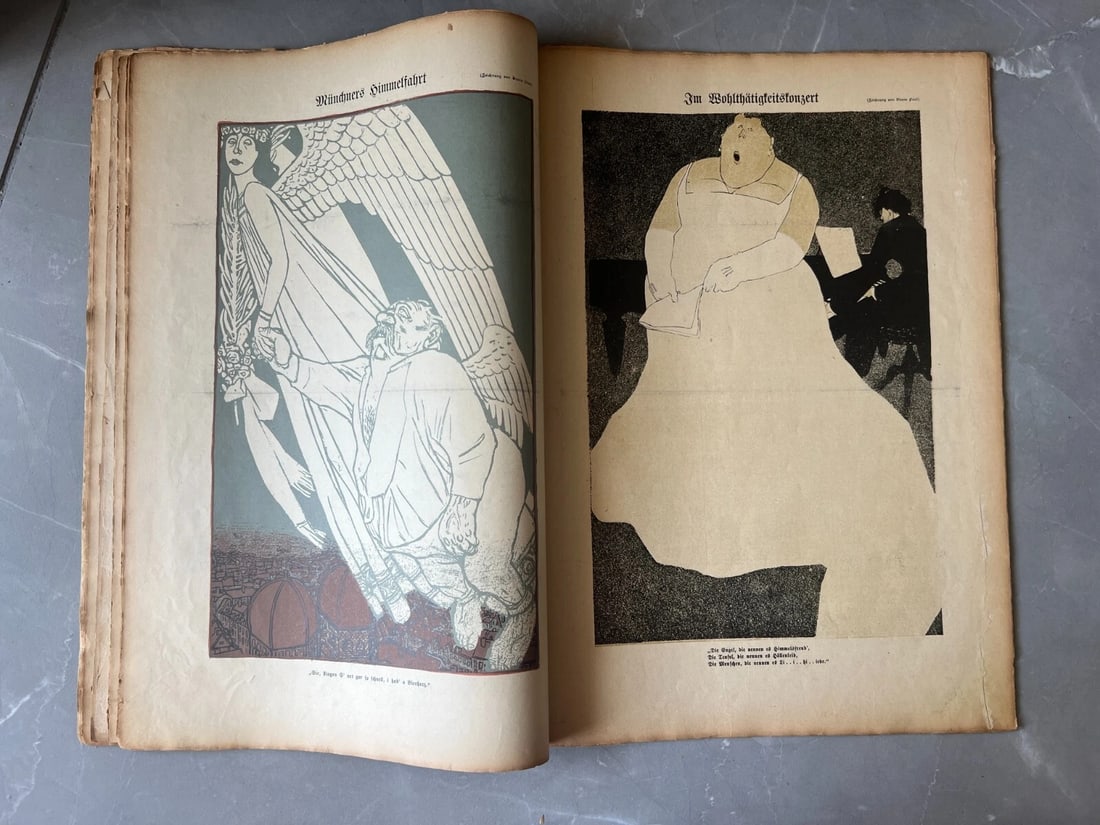 Antique Magazine, Der Wettbewerb um Englands Gunst Simplicissimus 1908 - 8