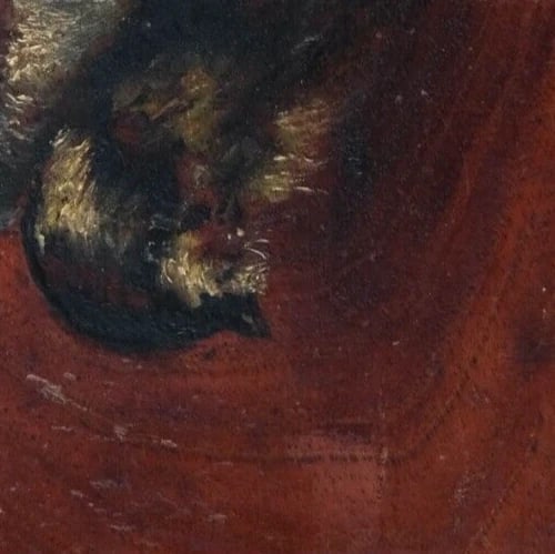 19th century Birds Still Life - Painting Antique Original - 2