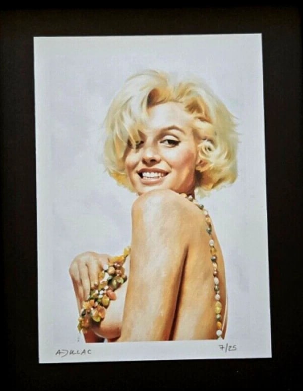 ALEXANDER DULAC | MARILYN MONROE Hand Signed Authentic Print Edition of 25 COA - 3