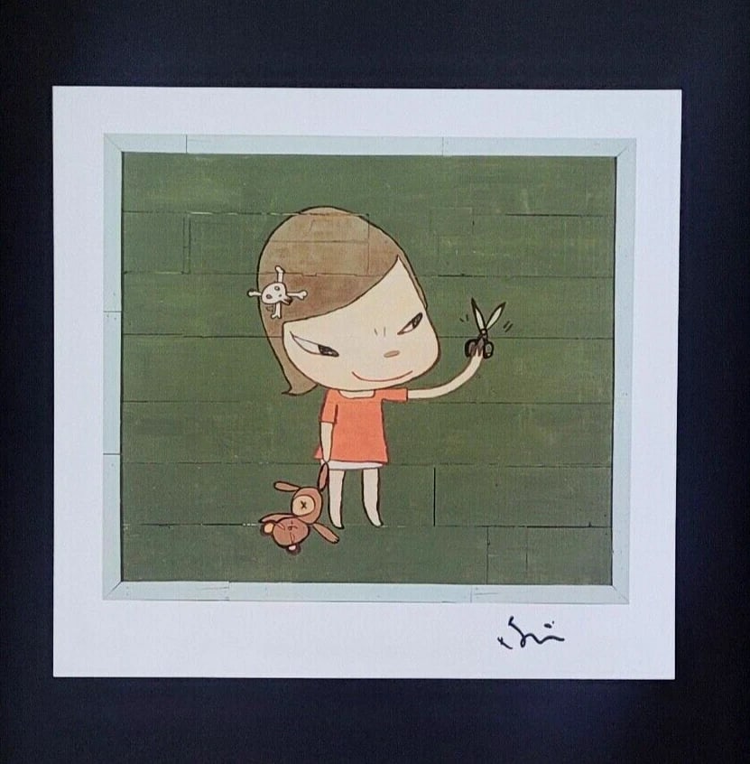 YOSHITOMO NARA | BEAUTIFUL PRINT FROM JAPAN SIGNED FRAMED 1 - 2