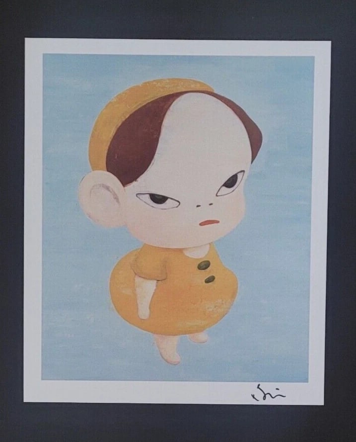YOSHITOMO NARA | BEAUTIFUL PRINT FROM JAPAN | SIGNED MOUNTED AND FRAMED - 2