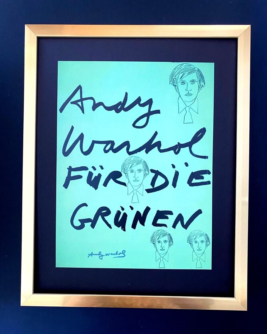 ANDY WARHOL | BEAUTIFUL SIGNED VINTAGE 1980'S PRINT + NEW FRAME + BUY IT NOW: ANDY WARHOL 1980'S VINTAGE PRINT SIGNED ON THE PLATE VERY GOOD CONDITION WITH EXPECTED HANDLING, CREASING AND TONING FOR A VINTAGE PRINT OF 1980'S MOUNTED ON AN ACID FREE BOARD AND FRAMED COVERING AN 