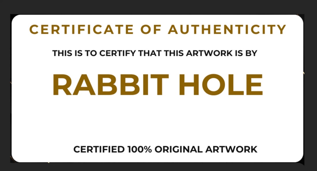 Rabbit Hole "Little Tiger II" Hand Signed LtdEd of 75 Original Print - 2