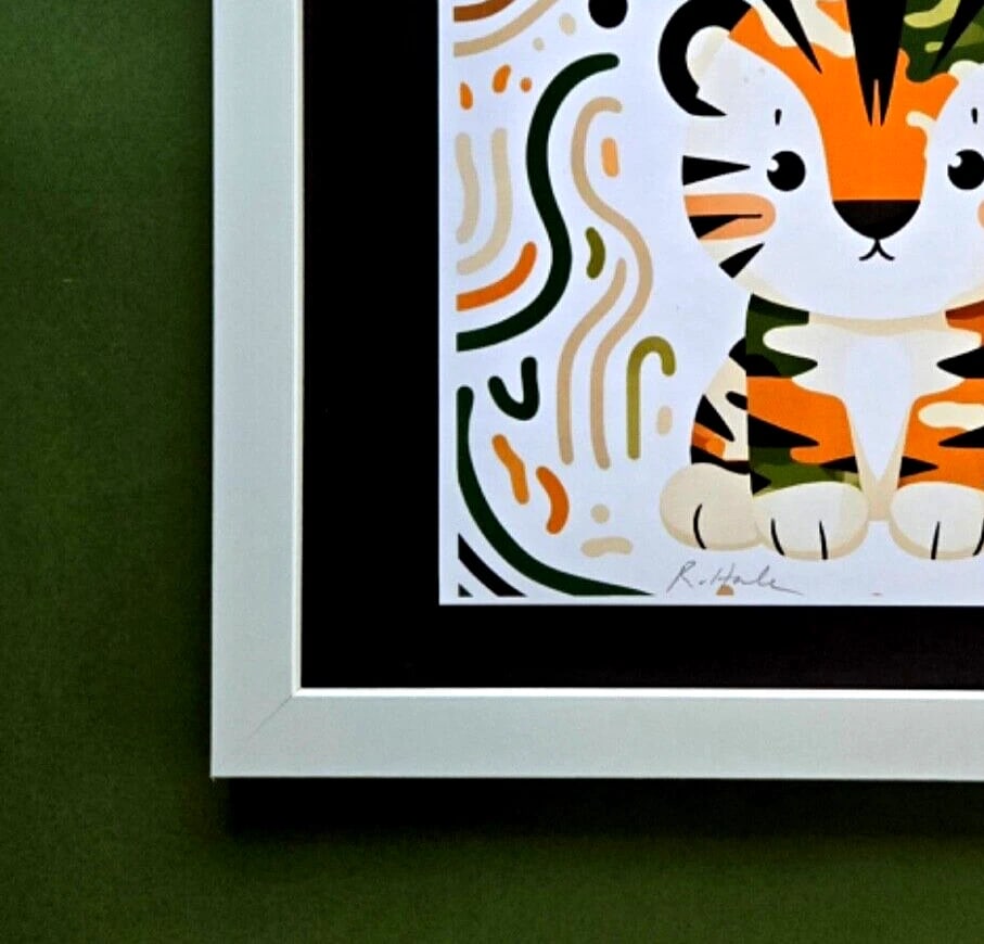 Rabbit Hole "Little Tiger II" Hand Signed LtdEd of 75 Original Print - 4