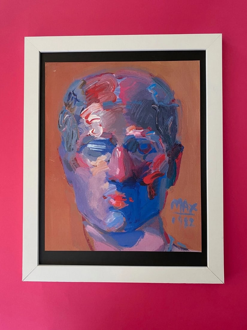PETER MAX | AWESOME | 1990'S SIGNED PRINT | POP ART | NEW FRAME: We have for Sale this Print After PETER MAX AWESOME PRINT ON GLOSSY PAPER SIGNED ON THE PLATE FULL OF COLOR PRINT SIZE OF THE PRINT IS ABOUT : 11 X 8 in FRAME COVERS AN AREA OVER 16 X 13 in MOUNTED AN