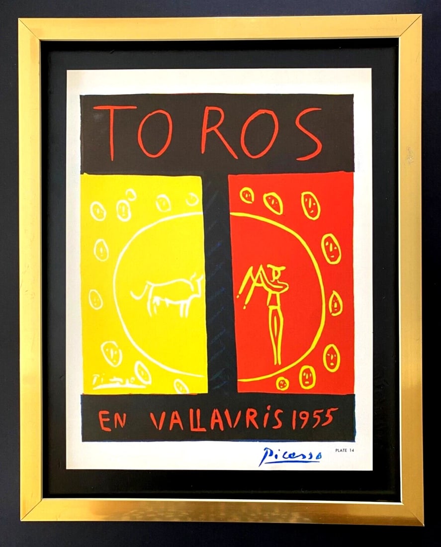 PABLO PICASSO | Vintage 1964 Signed Offset Lithograph | Ltd. Ed | Framed (1 of 2)