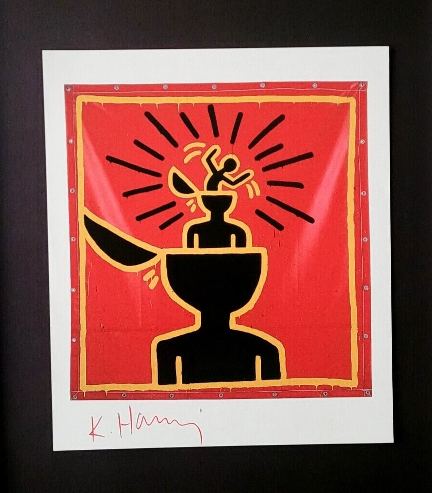 Keith Haring | Vintage Print Signed | Mounted & Framed ! TS - 2