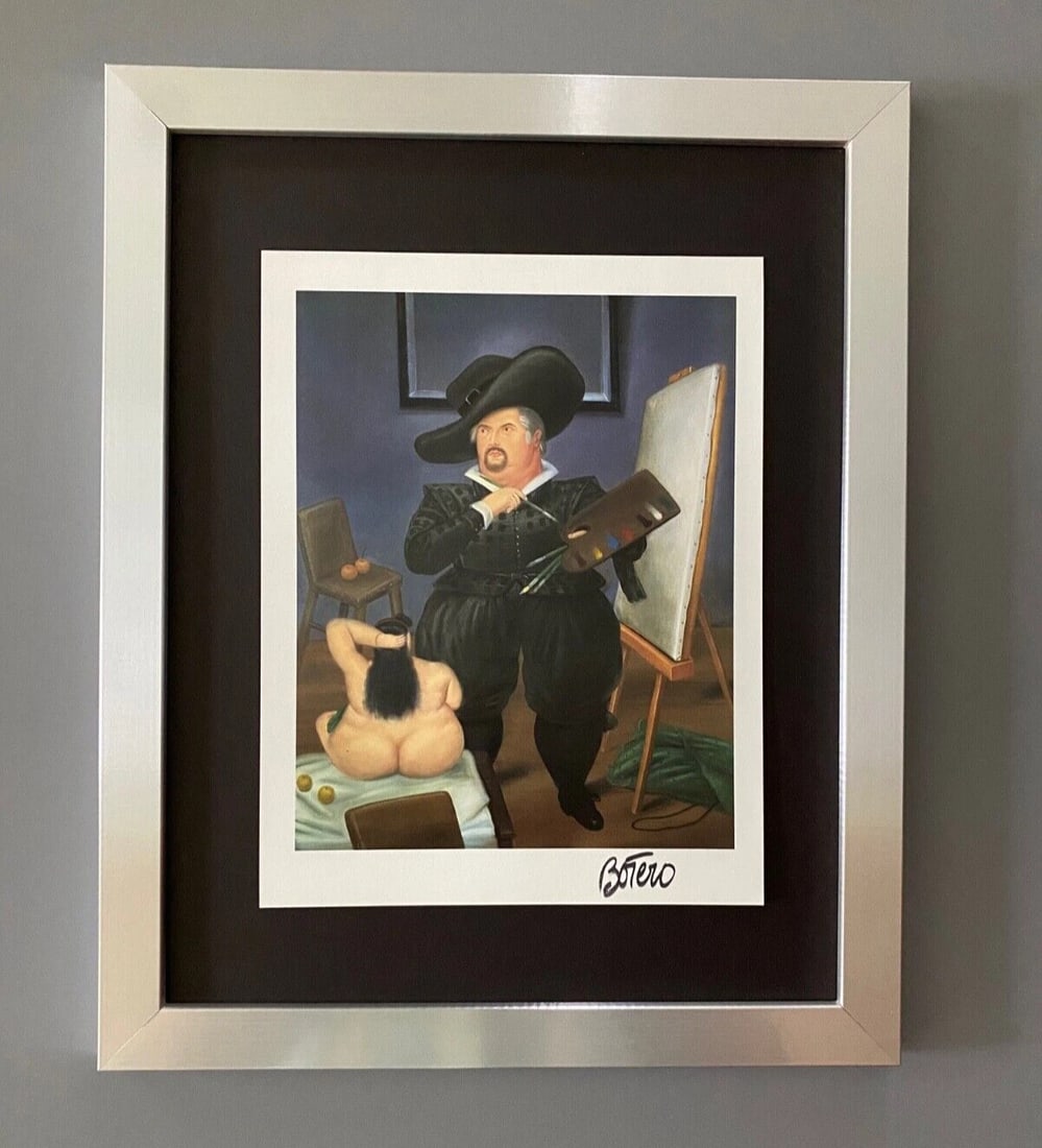 FERNANDO BOTERO + AWESOME SIGNED VINTAGE PRINT + FROM COLOMBIA + IN NEW FRAME!: We have for Sale this FERNANDO BOTERO AWESOME VINTAGE PRINT FACSIMILE SIGNED FULL OF COLOR PRINT SIZE OF THE PRINT: 10 X 8 in FRAME COVERS AN AREA OF 15 X 12 in MOUNTED AND FRAMED EXCELLENT CONDITIONS