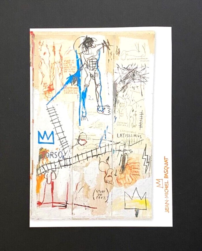 JEAN MICHEL BASQUIAT + SIGNED " GRAFFITI " PRINT FRAMED + BUY IT NOW! - 2