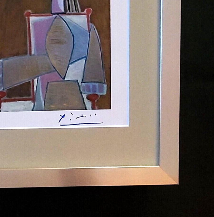 PABLO PICASSO BEAUTIFUL 1948 SIGNED SCARCE PRINT MATTED AND FRAMED + BUY IT NOW! - 2